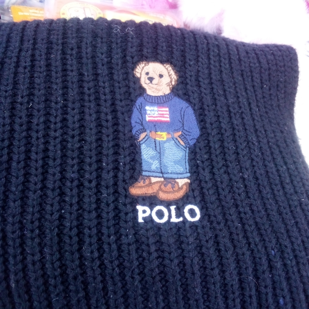 Polo Teddy Bear Scarf
